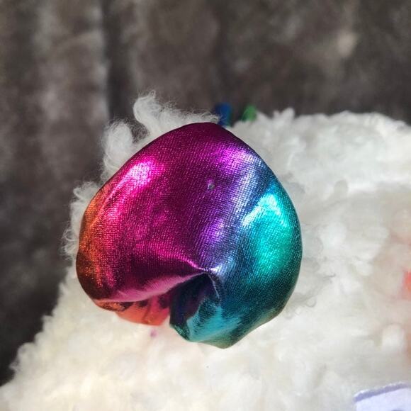 Llama Unicorn Plush Rainbocorns Rainbow Heart White Stuffed Pride Month Toy - Picture 12 of 14